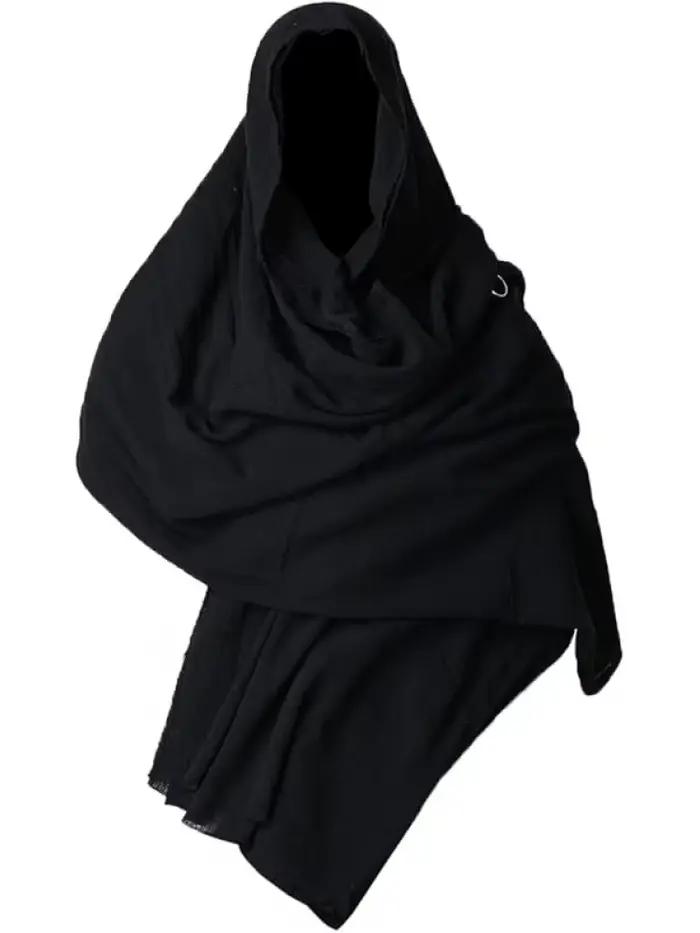 Écharpe châle post-apocalyptique, capot chaman, ceinture de Costume médiéval, Style gothique Steampu