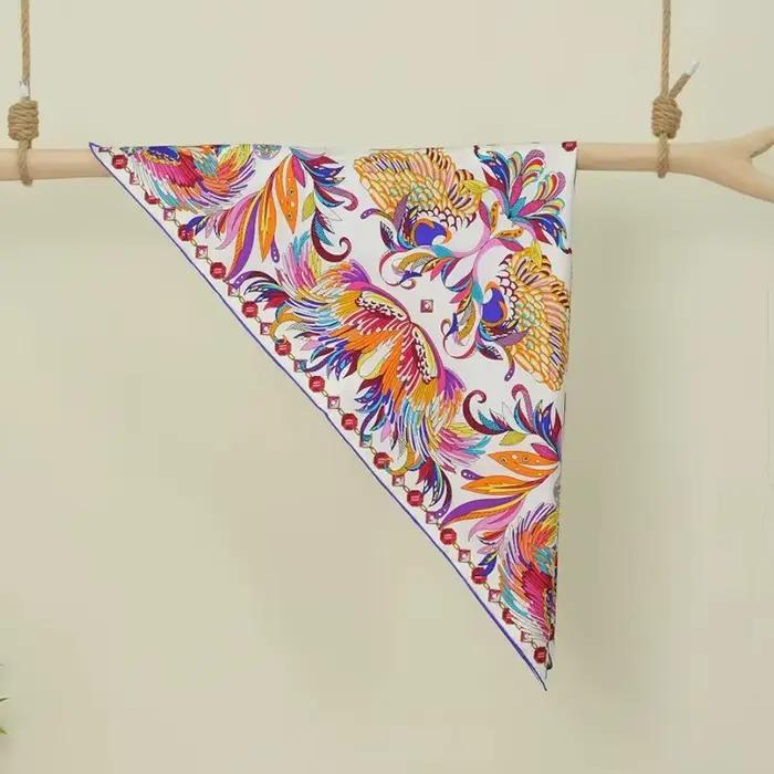 Foulard de la présidence Mulberry Injplanchers f, grand carré 90, écharpes Hijab, 100%