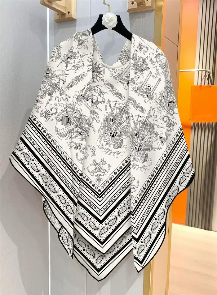 130cm hiver garder au chaud écharpe femmes marque soie cachemire carré écharpe châle luxe Paisley fo