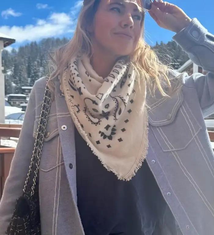 Foulard bandana vintage uni à motif cachemire pour femme, carré, avec franges, passe-partout, style 