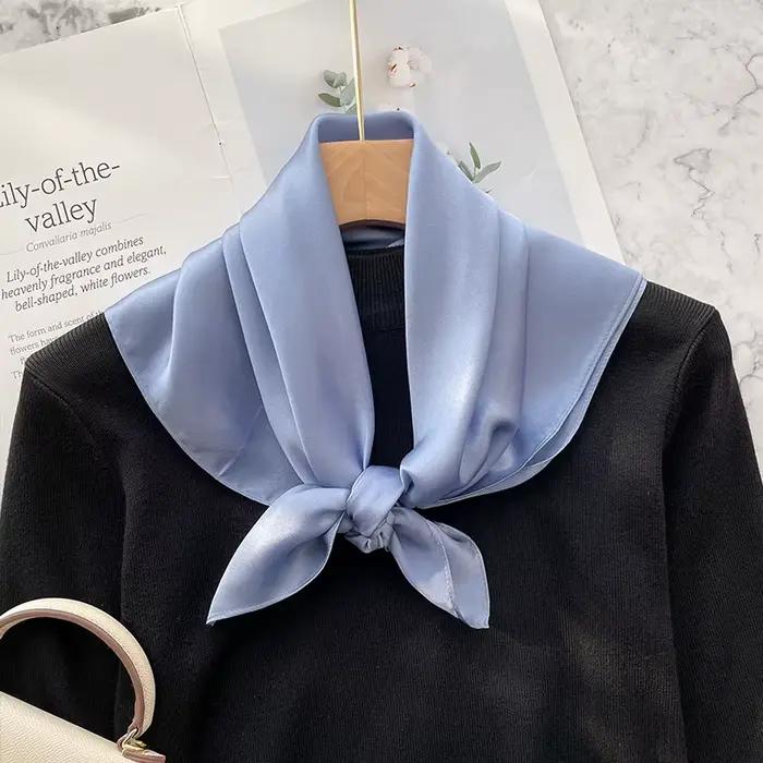 Foulards carrés pour femmes, écharpes rondes, écharpe de luxe, bandeau de sauna, hijab, châles de mû