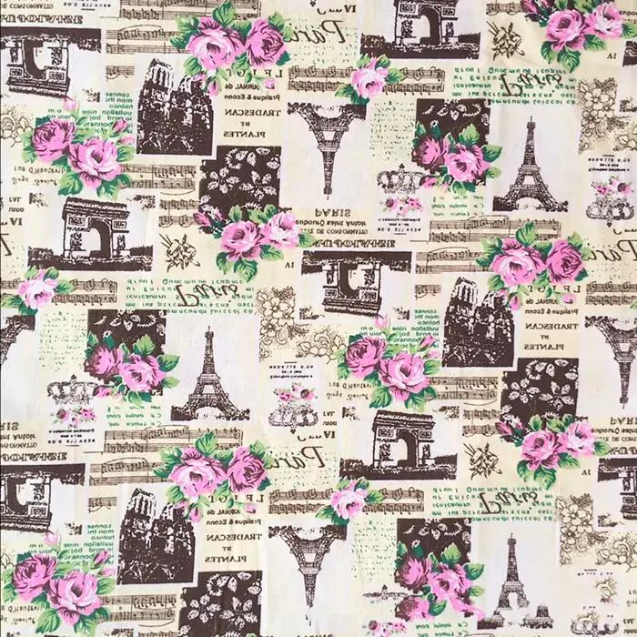 Tissu en coton et lin, Style européen et britannique, motif imprimé Vintage, bricolage, couture fait