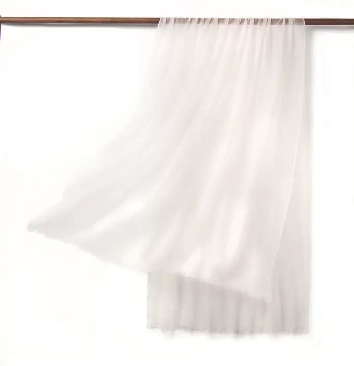 Écharpe en cachemire pour femme, 400 cachemire, châle, marque de luxe, mode, été, printemps, automne