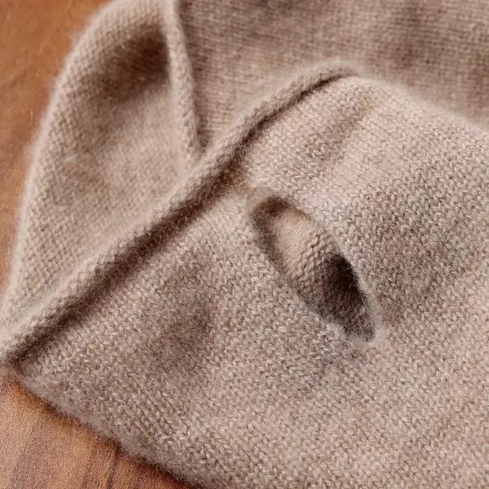 100% Pure laine tricoté anneau écharpe élégant foulard femme doux chaud cachemire faux col cou plus 