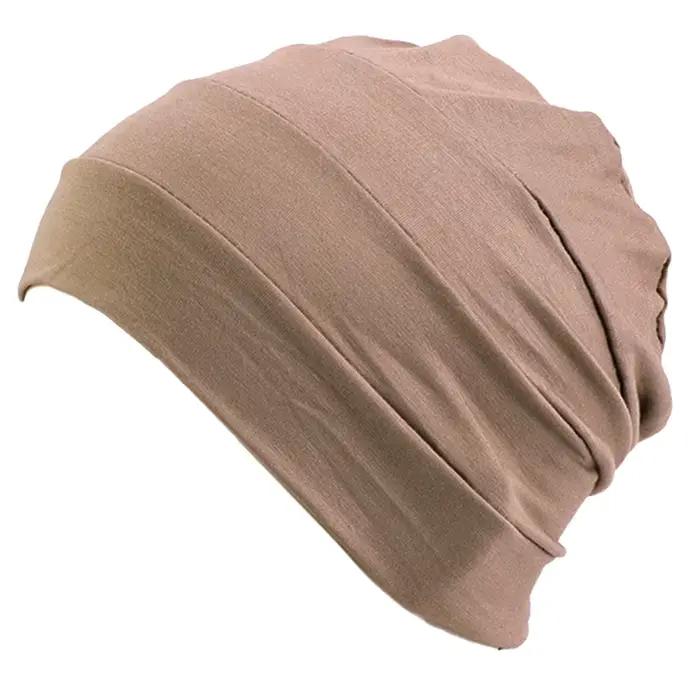 Bonnet de chimio confortable pour femmes, Skullies Beanie, Chapeaux pour femmes, Vêtements de sauna 