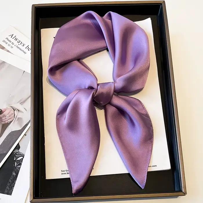 Écharpe simple de couleur unie pour femme
