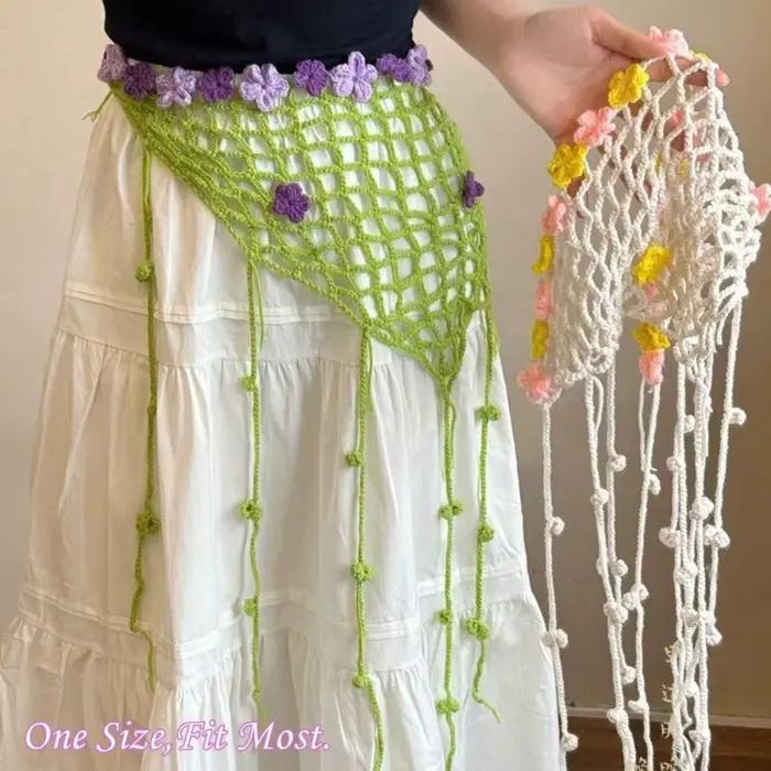 Nouvelle écharpe de hanche au crochet