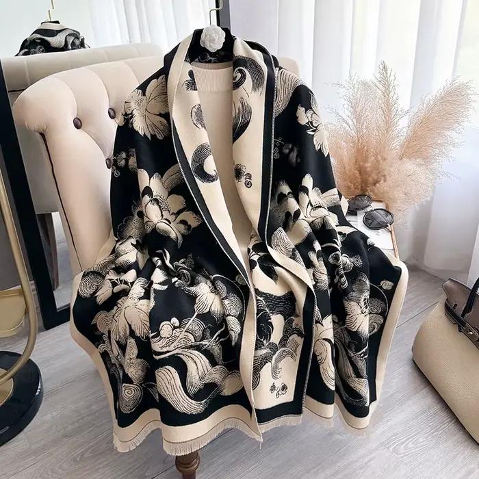 Écharpe en polyester IROJEFF élégante pour femmes automne hiver châle à offrir occassions extérieures