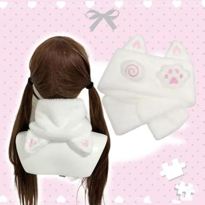 Écharpe tricotée japonaise Kawaii