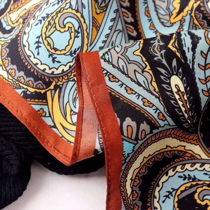 P aisley-Foulard hijab musulman pour femme