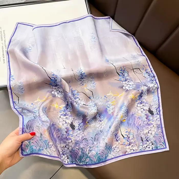 Foulard en soie véritable de mûrier pour femmes