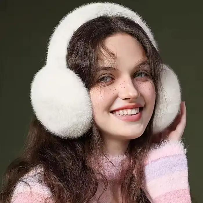 Mode hiver chaud cache-oreilles moelleux