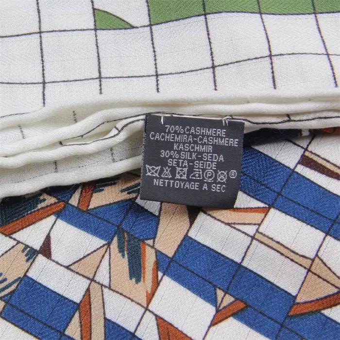 POBING foulard en cachemire de soie femmes châles roulés à la main selle imprimé foulards carrés enveloppes dame
