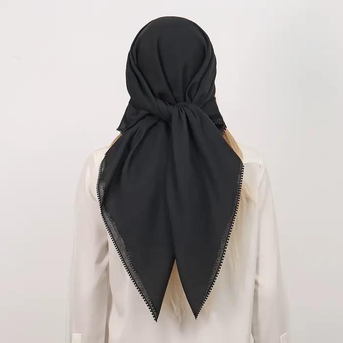 Écharpe en dentelle intemporelle pour femmes, élégante et multifonctionnelle pour le printemps et l'été, adaptable à diverses occasions et styles décontractés