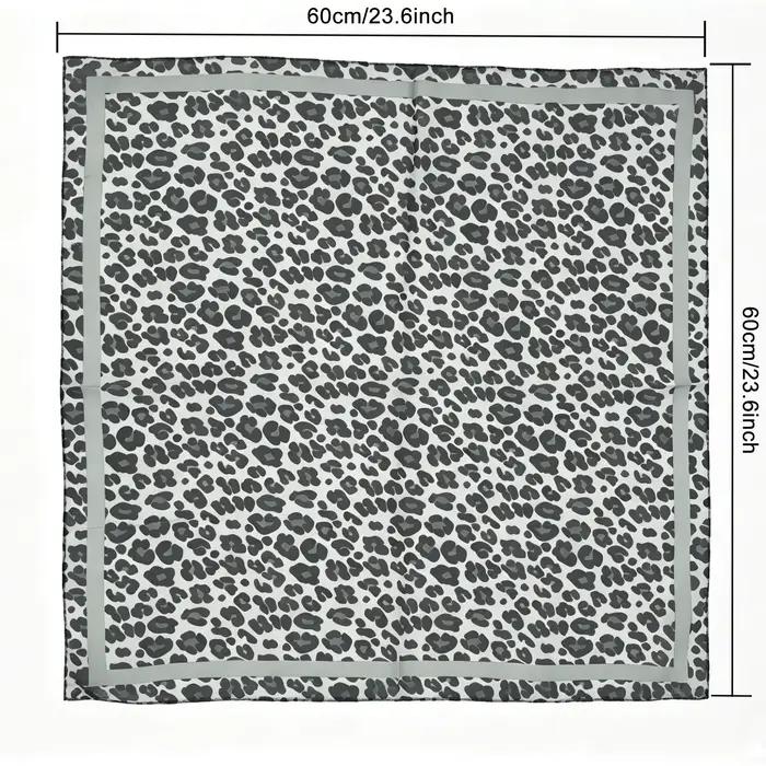 Écharpe à boucle magnétique imprimée léopard