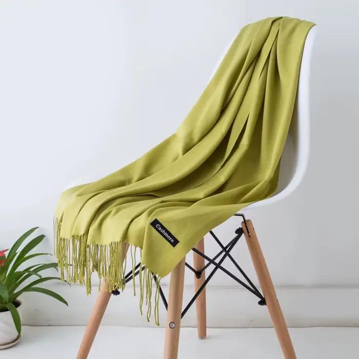 Écharpe en polyester solide pour femmes et hommes, 43 couleurs, style mode, applicable aux quatre saisons, parfait pour les occasions spéciales et le quotidien
