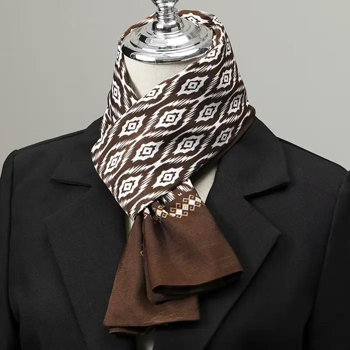 Écharpe pour hommes Imitation soie cou