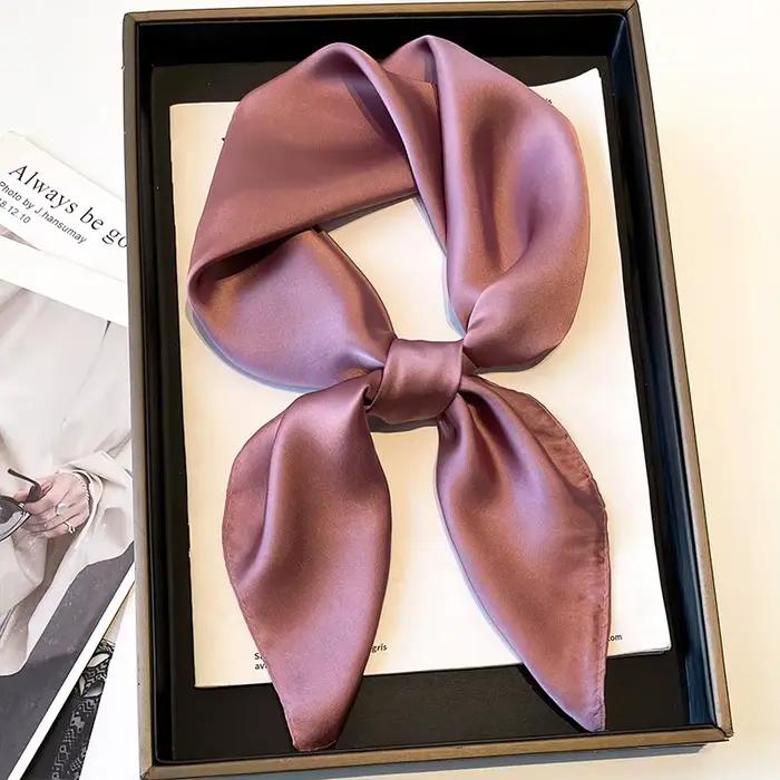 Écharpe simple de couleur unie pour femme