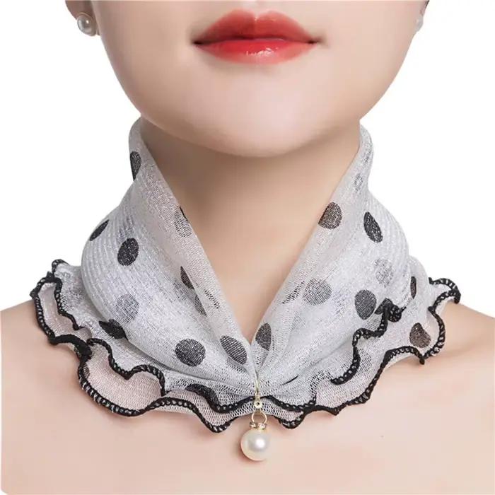 Écharpe élégante imprimée fleurs multifonctionnelle en polyester et mélange de coton pour femmes toutes saisons occasions festives et shopping