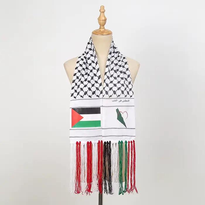 Écharpe imprimée de la fête nationale de la Palestine