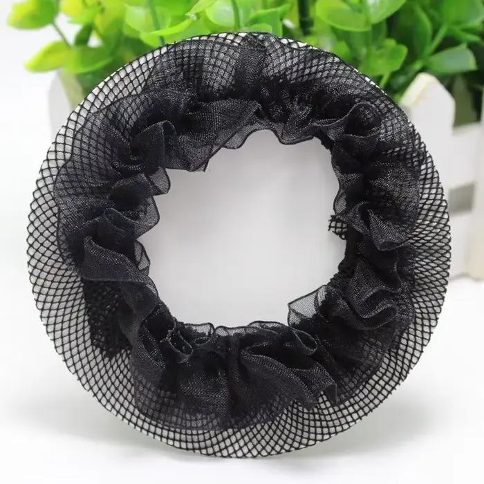 Belle couverture de chignon Snood femmes filet à cheveux Ballet danse patinage Crochet Fanchon strass style chapeaux accessoires
