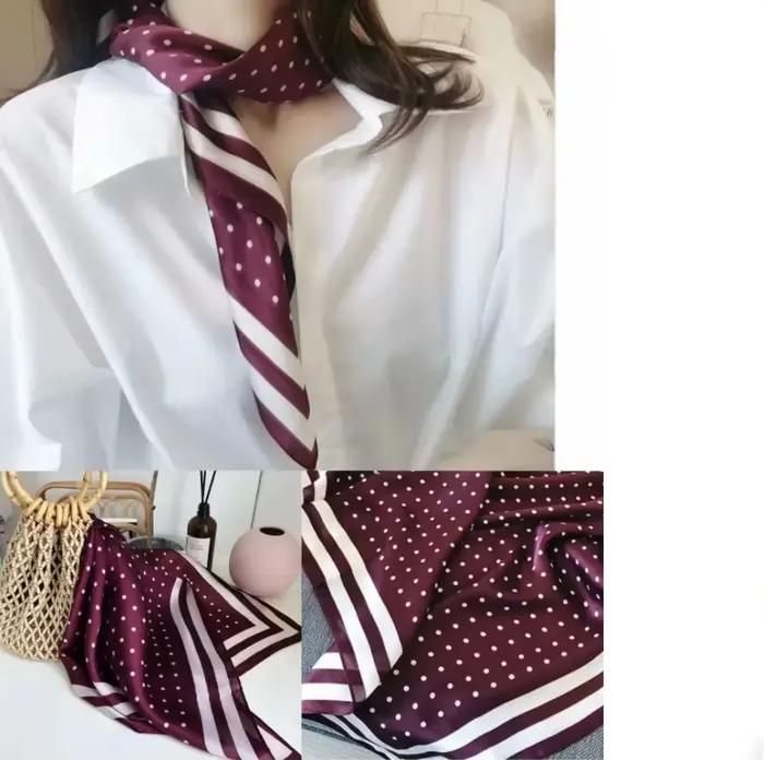 Foulard en soie imprimé pour femmes