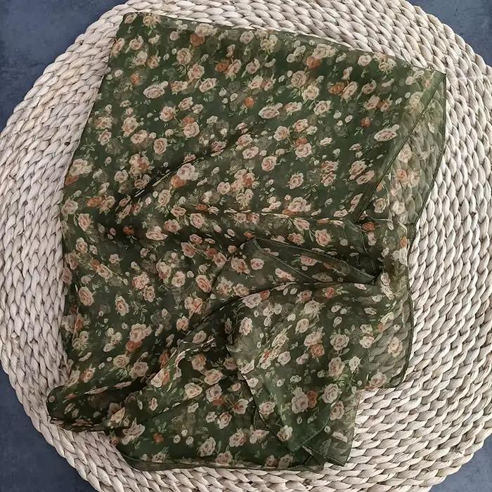 Foulard Georgette en Mousseline de Soie pour Femme