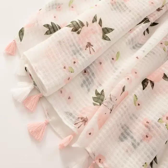 Écharpe en coton de marque de luxe pour femme