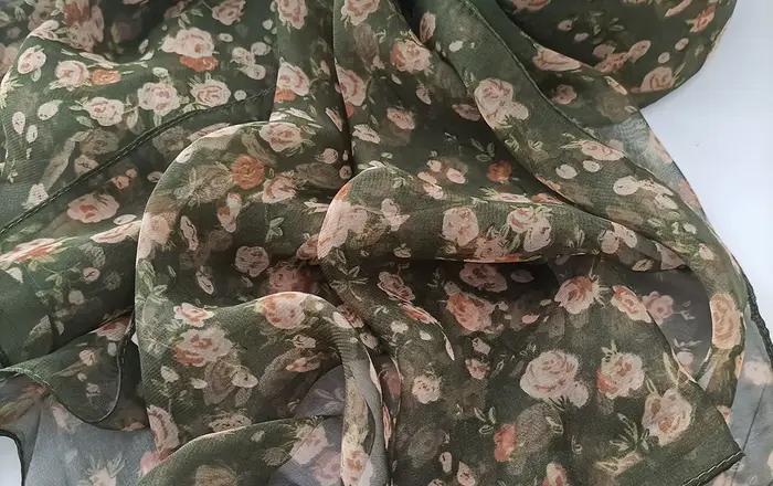 Foulard Georgette en Mousseline de Soie pour Femme