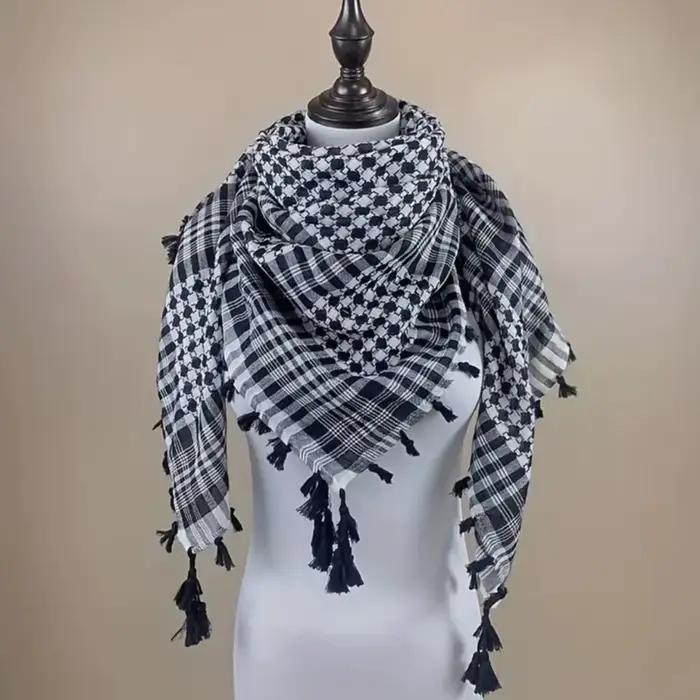 Keffiyeh tactique désert écharpe Wrap Shemagh tête cou arabe