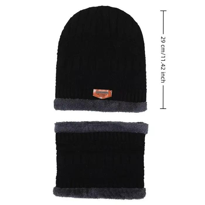 1 ensemble hiver chaud chapeau écharpe