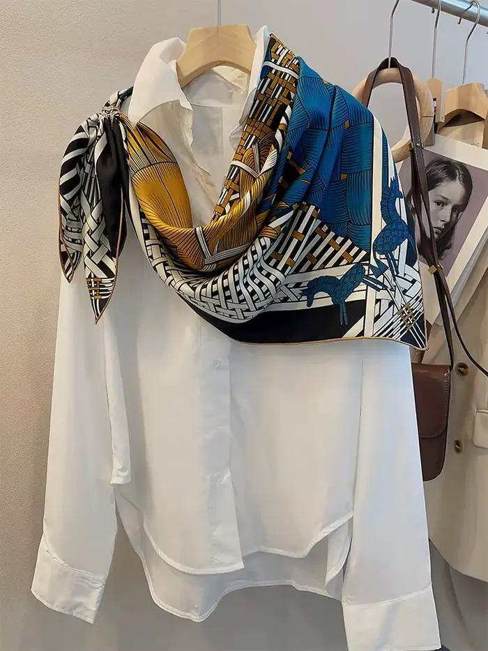 100% foulards en soie de mûrier de luxe concepteur ourlet roulé Bandannas