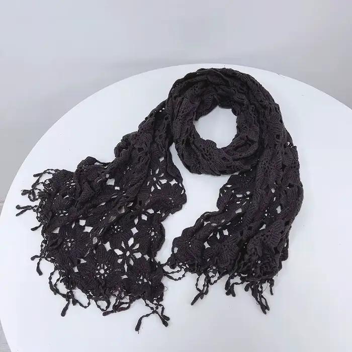Écharpe en tricot au crochet pour femme