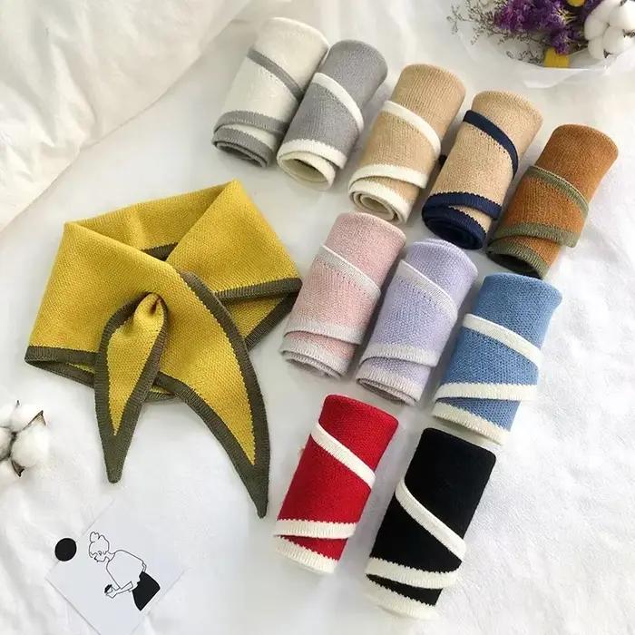 Mini-foulards eTya en polyester pour femmes, coupes-vent modernes, élégants et polyvalents pour les jours froids et venteux, à offrir pour les occasions spéciales