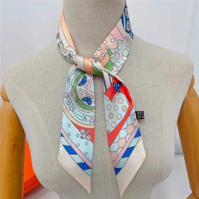 Nouvelle Collection : Foulard Chouette en Soie de Luxe pour Femme – Bandeau Cheveux Tendance