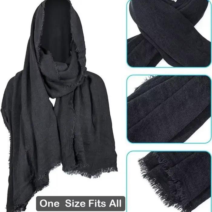 Cosplay unisexe homme médiéval Pirate rétro capuche écharpe noir/marron enveloppe cape Vintage Halloween mascarade Costume épaule capot