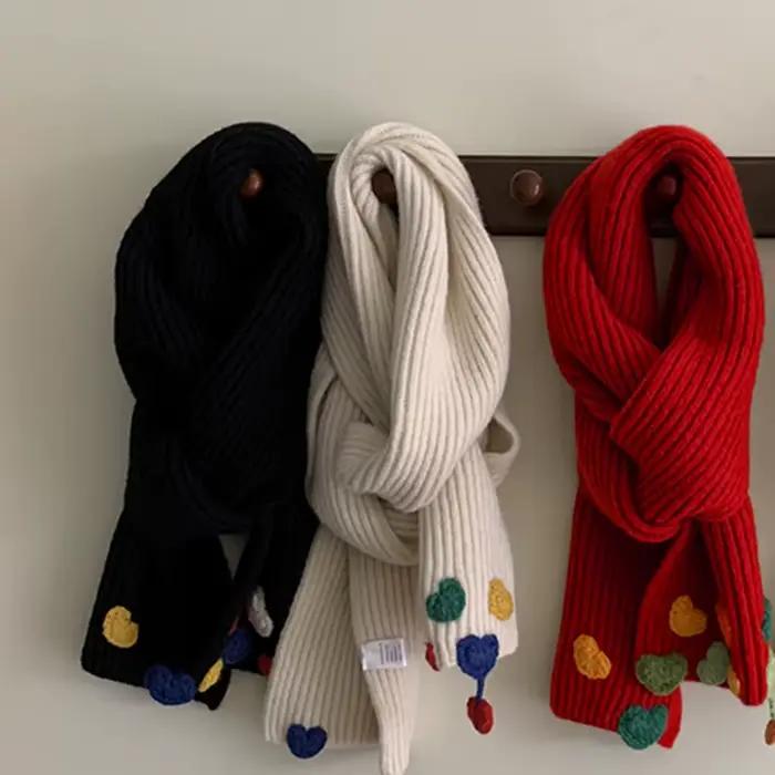 Châle doux en tricot de coeur au crochet pour femmes et filles