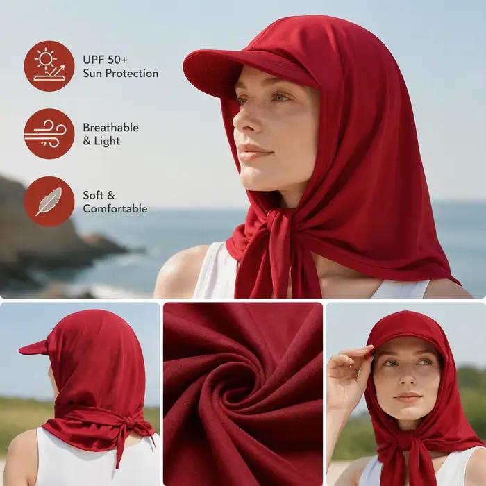 Élégant chapeau-écharpe pour femme