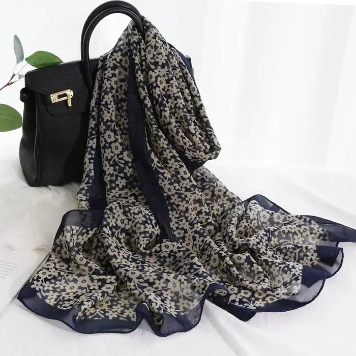 Foulard en mousseline de soie pour femmes