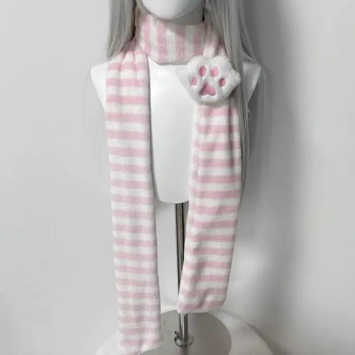 Écharpe tricotée japonaise Kawaii