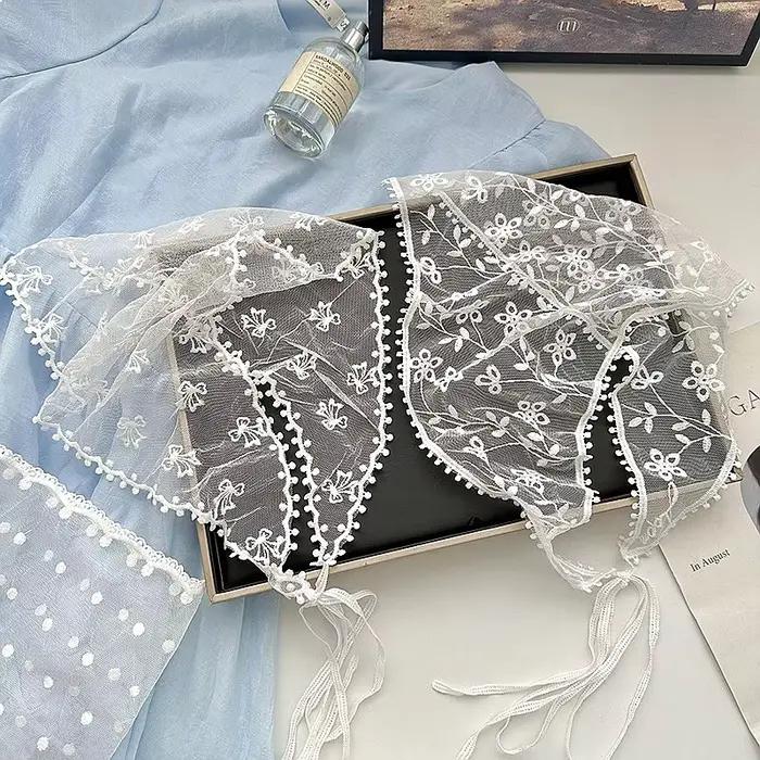 Nouveau foulard triangulaire en dentelle 2026 pour femme