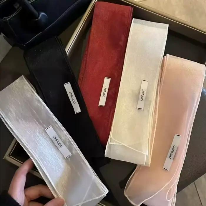 Écharpe longue transparente pour femmes