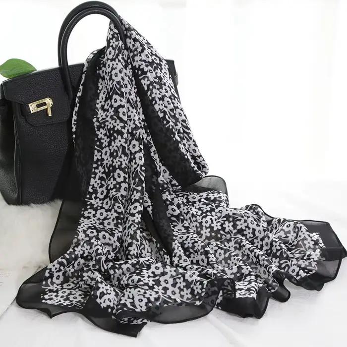 Foulard en mousseline de soie pour femmes