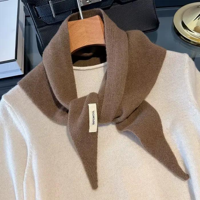 Écharpe tricotée 100% laine pour femme