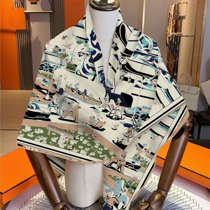 Echarpe en cachemire pour femmes imprimée pour occasions speciales polyvalente et sophistiquee