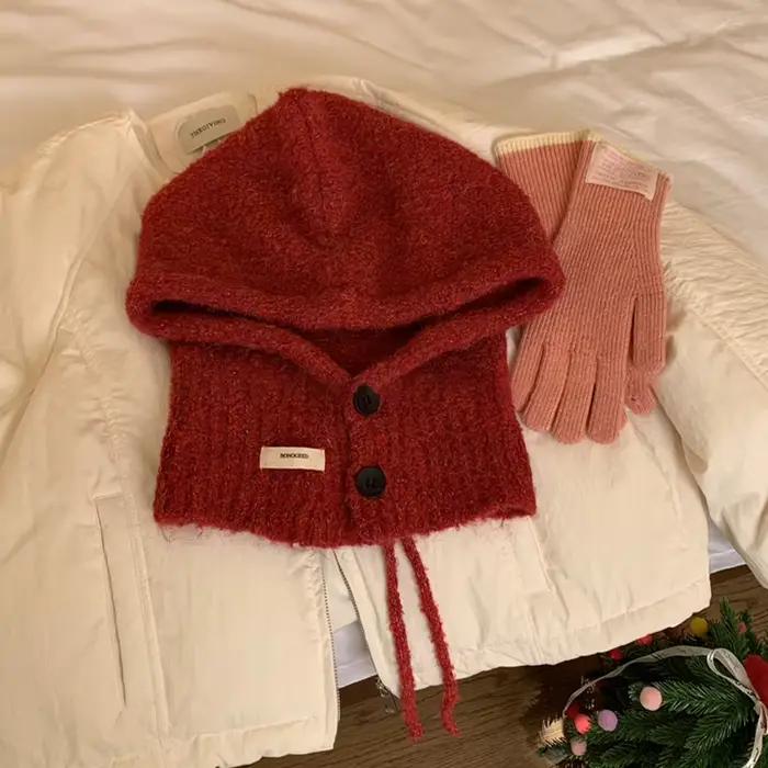 Style coréen chapeau écharpe femmes automne et hiver chaud Protection des oreilles