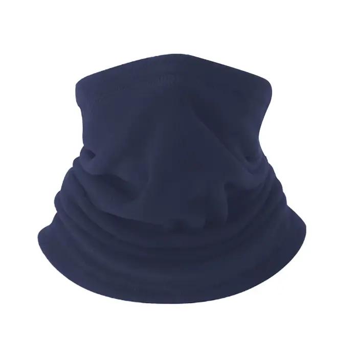 Écharpe de cou d'hiver pour hommes en polyester et élasthanne, résistante au froid, tricotée, solide, pour activités extérieures et sports d'hiver