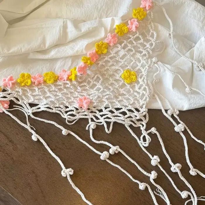 Nouvelle écharpe de hanche au crochet