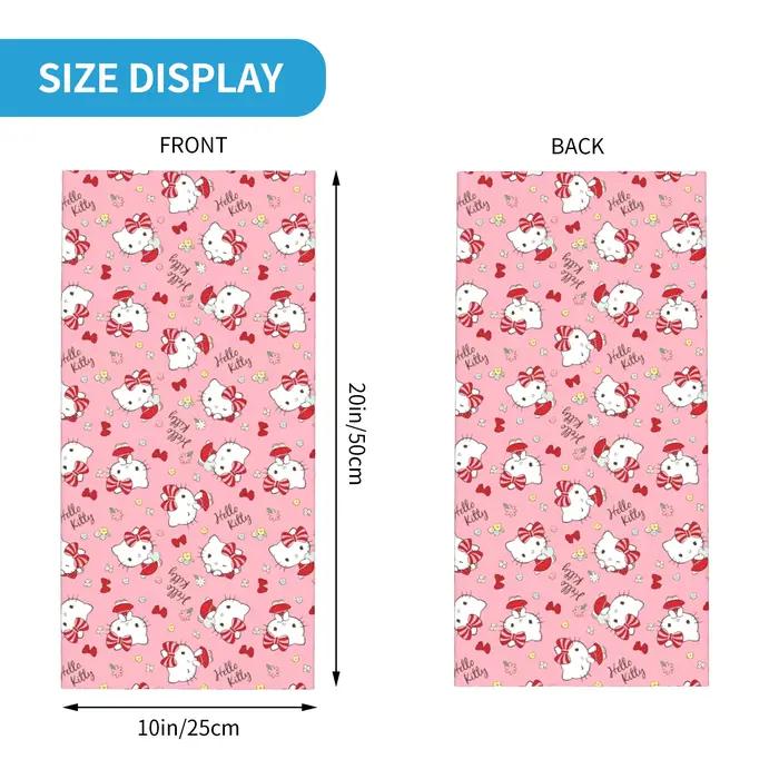 Bandana rose Hello Kitty multifonctionnel pour hommes et femmes, écharpe tricotée polyester pour randonnée et occasions extérieures quatre saisons