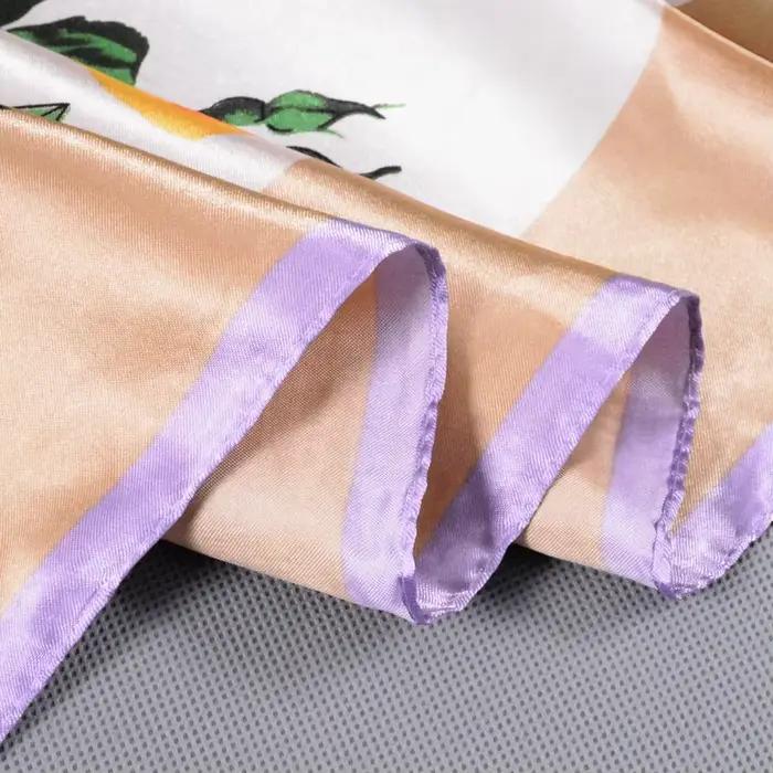 [BYSIFA] – foulards carrés kaki pour femmes